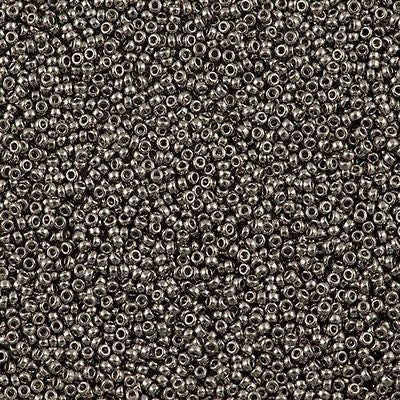 Miyuki Round Seed Bead 15/0 Nickel Plated 2-inch Tube (190)