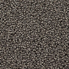 Miyuki Round Seed Bead 15/0 Nickel Plated 2-inch Tube (190)