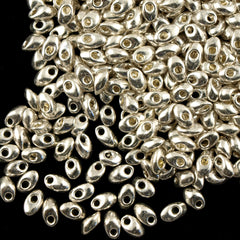 Miyuki Long Magatama Seed Bead Galvanized Silver 8g Tube (1051)