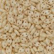 CzechMates 4x6mm Diamond Two Hole Beads Opaque Champagne Luster 8.2g Tube (14413P)