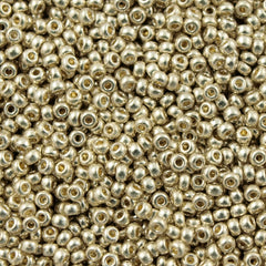 50g Miyuki Round Seed Bead 11/0 Duracoat Galvanized Silver (4201)