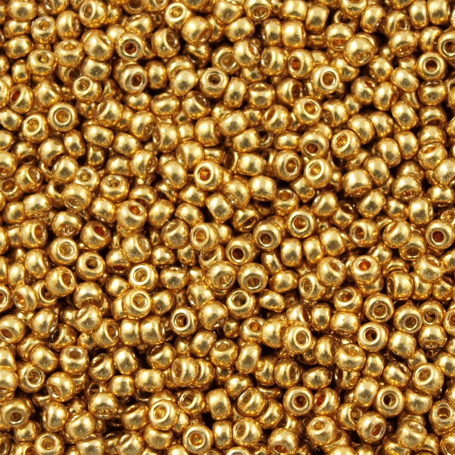 Miyuki 8/0 Metallic 24 Karat Gold-Plated Hex Cut Seed Beads 2.5-Inch Tube 