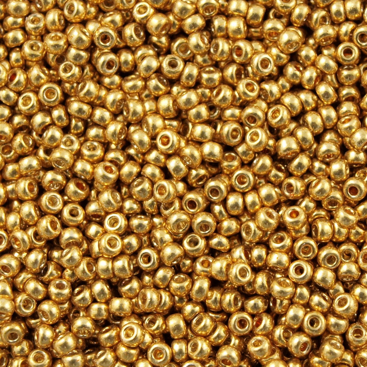 Miyuki Round Seed Bead 15/0 Duracoat Galvanized Gold 2-inch Tube (4202)