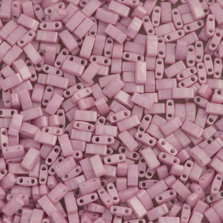 Miyuki Half Tila Seed Bead Opaque Rose Luster 7.5g Tube (599)