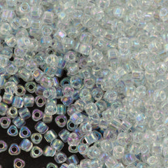 Miyuki Triangle Seed Bead 5/0 Crystal AB 21g Tube (1151)