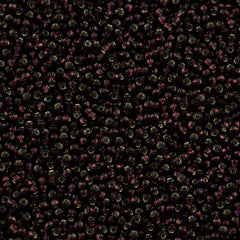 Miyuki Round Seed Beads 8/0 Silver Lined Smoke Amethyst 30g (2428)