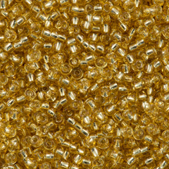 Miyuki Round Seed Bead 8/0 Silver Lined Gold 22g Tube (3)