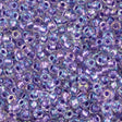 Miyuki Round Seed Bead 6/0 Inside Color Lined Purple 20g Tube (2607)