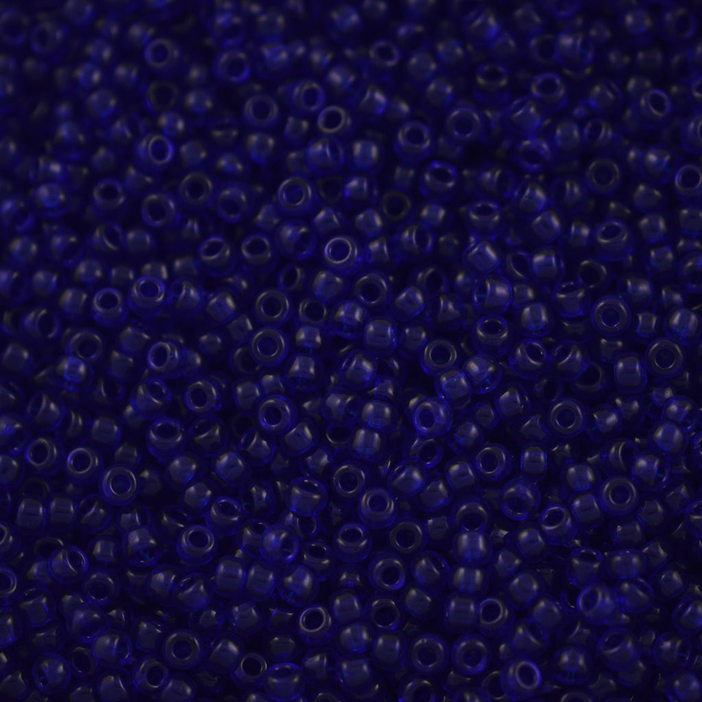 50g Miyuki Round Seed Bead 11/0 Transparent Cobalt (151)