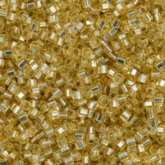 Miyuki 1.8mm Square Seed Bead Silver Lined Gold 8g Tube (3)
