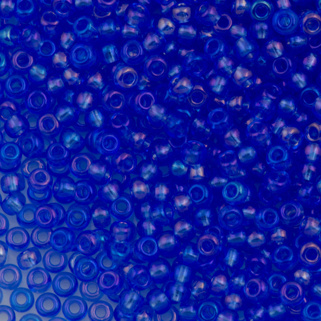 Czech Seed Bead 10/0 Transparent Ice Blue Iris 15g (31030)