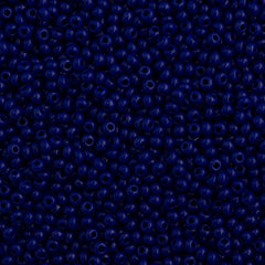 50g Czech Seed Bead 10/0 Opaque Navy Blue (33070)