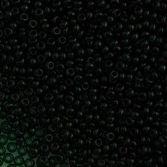 50g Czech Seed Bead 10/0 Transparent Dark Green (50150)