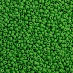 50g Czech Seed Bead 10/0 Opaque Light Green (53230)