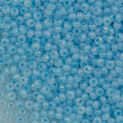 50g Czech Seed Bead 10/0 Ceylon Blue AB (57534)