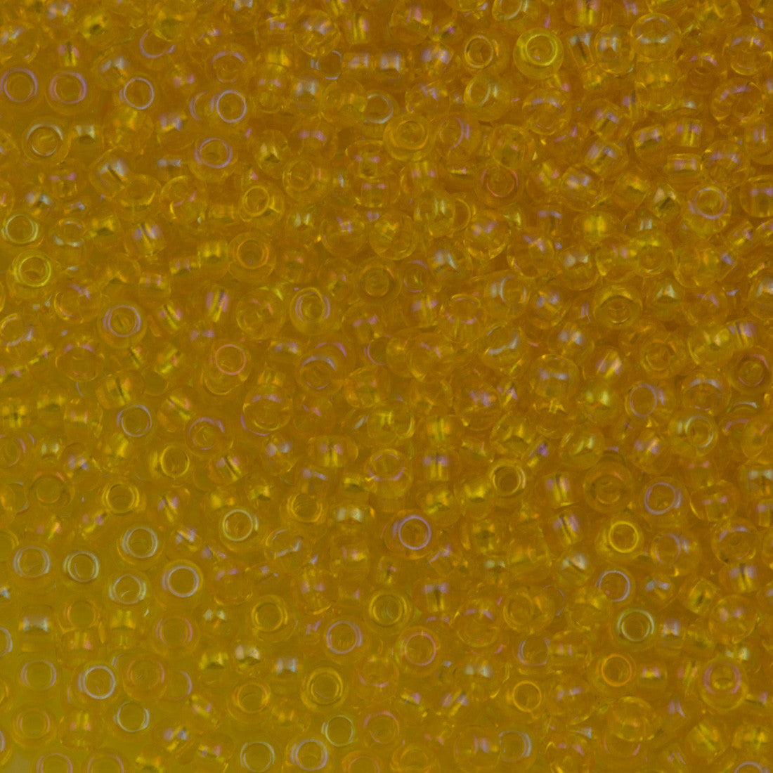 Czech Seed Bead 10/0 Transparent Yellow AB 15g (81010)
