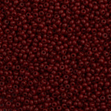 Czech Seed Bead 10/0 Opaque Dark Red 15g (93210)-dark