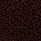 50g Czech Seed Bead 10/0 Opaque Dark Red (93310)