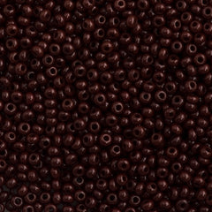 50g Czech Seed Bead 10/0 Opaque Dark Red (93310)