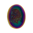 Titanium Rainbow Aura Carved Window Druzy Oval Domed Cabochon 16x12x5mm