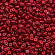 Super Duo 2x5mm Two Hole Beads Metalust Lipstick Red 22g Tube (24209)