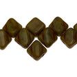 Czech Glass 6mm Two Hole Silky Beads Opaque Cloud Picasso