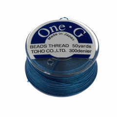 Toho One-G Nylon Blue Thread 50 yard bobbin