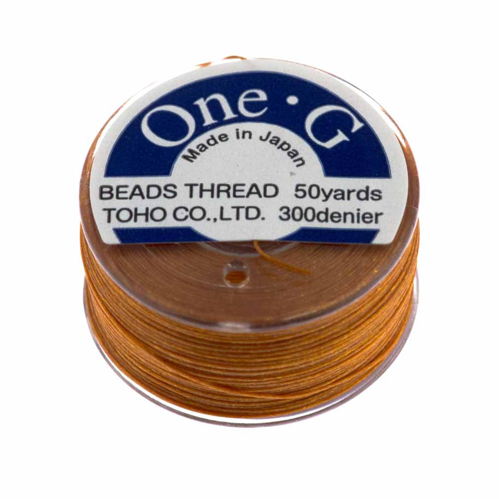 Toho One-G Nylon Orange Thread 50 yard bobbin