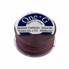 Toho One-G Nylon Mauve Thread 50 yard bobbin
