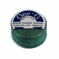 Toho One-G Nylon Mint Green Thread 50 yard bobbin