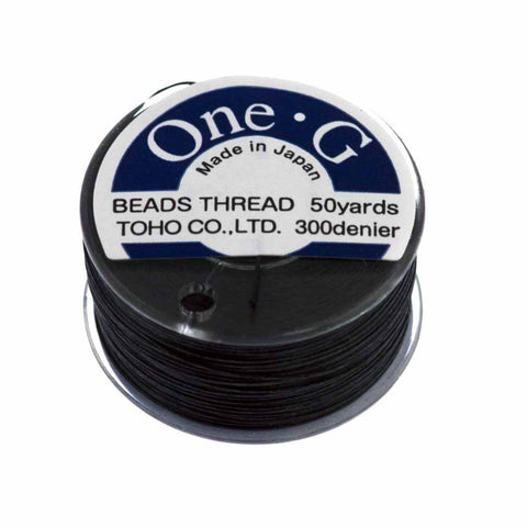 61-003 One-G TOHO Nylon Beading Thread, 50 yards, Light Gray