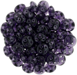CzechMates 6mm Four Hole QuadraLentil Tanzanite Beads 15g (20510)
