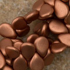 65 Preciosa Pip Metallic Dyed Copper Beads (01770)
