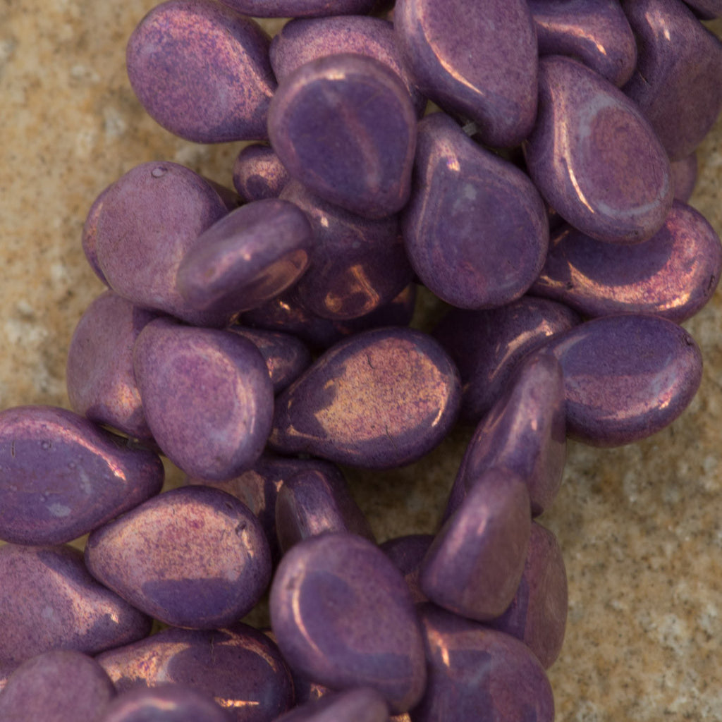 65 Preciosa Pip Opaque Amethyst Luster Beads (15726P)
