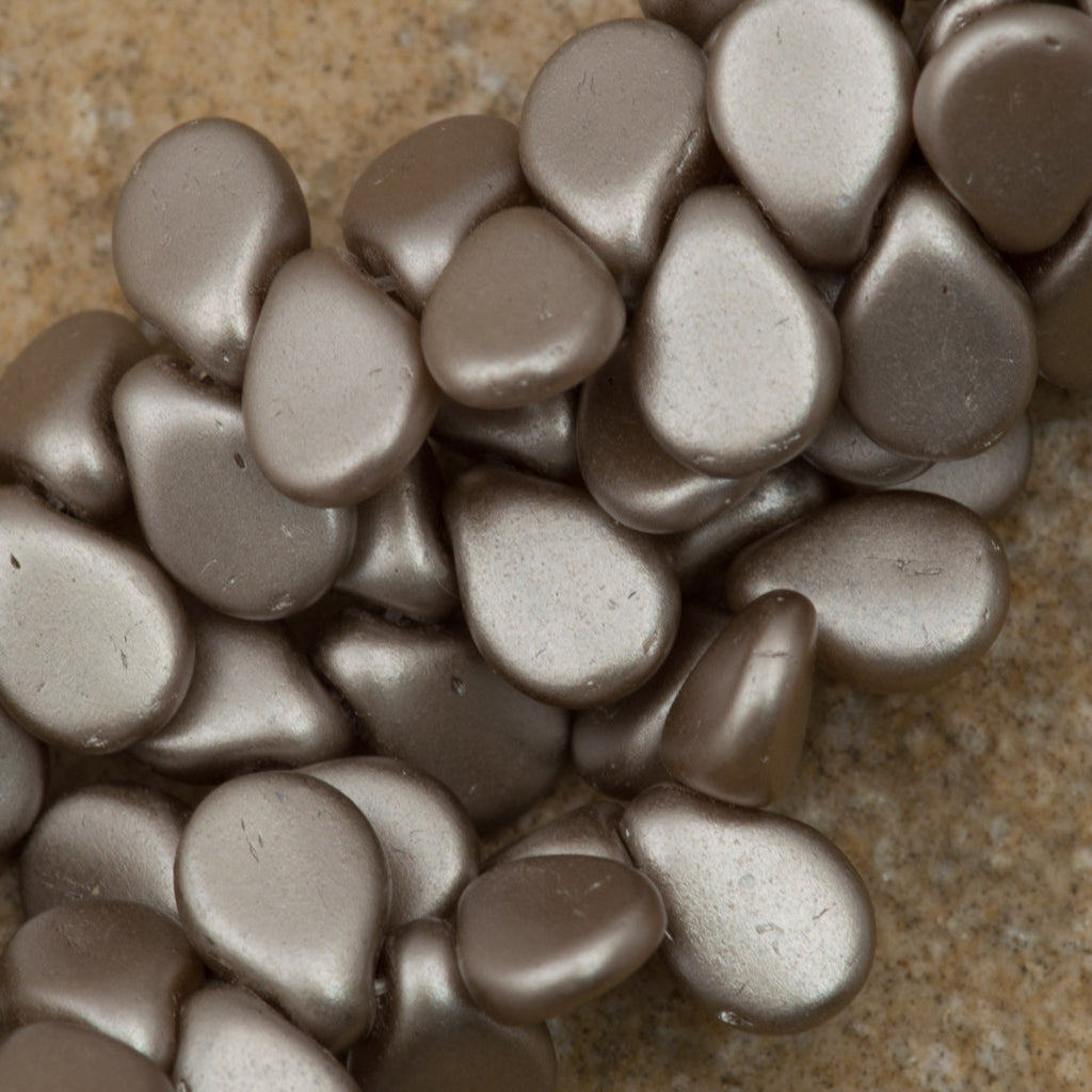 65 Preciosa Pip Pearl Coat Brown Sugar Beads (25005)