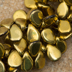 65 Preciosa Pip  Metallic Gold Beads (26441)