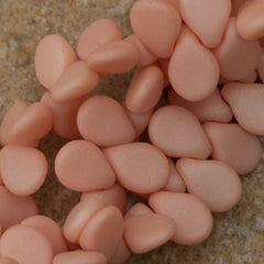 65 Preciosa Pip Matte Silk Peach Beads (29563)
