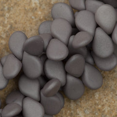 65 Preciosa Pip Matte Silk Grey Beads (29566)
