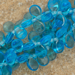 65 Preciosa Pip Transparent Aquamarine Beads (60020)