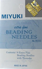 Miyuki Six Extra-Fine Beading 0.4 Needle Kit Assorted Lengths
