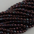 200 Czech 3mm Pressed Glass Round Beads Metallic Amethyst Luster (15726B)