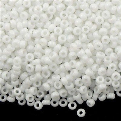 50g Miyuki Round Seed Bead 11/0 Opaque Black (401)