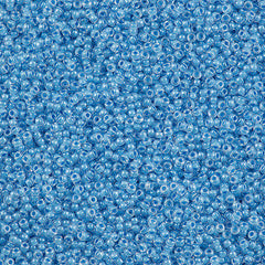 Miyuki Round Seed Bead 15/0 Inside Color Lined Faded Denim 2-inch Tube (221)