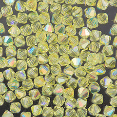 144 Preciosa Crystal 4mm Bicone Bead Jonquil AB (80100AB)