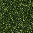 Miyuki Round Seed Bead 15/0 Matte Silver Lined Olive 2-inch Tube (26F)