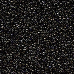 Miyuki Round Seed Bead 15/0 Metallic Brown Iris 2-inch Tube (458)