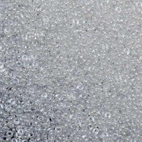 Toho Demi Round 8/0 Transparent Crystal Luster 8g Tube (101)