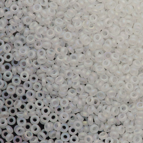Toho Demi Round 8/0 Transparent Matte Crystal AB (161F)