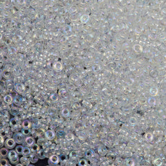Toho Demi Round 8/0 Transparent Crystal AB 8g Tube (161)