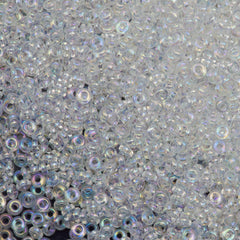 Toho Demi Round 11/0 Transparent Crystal AB 8g Tube (161)